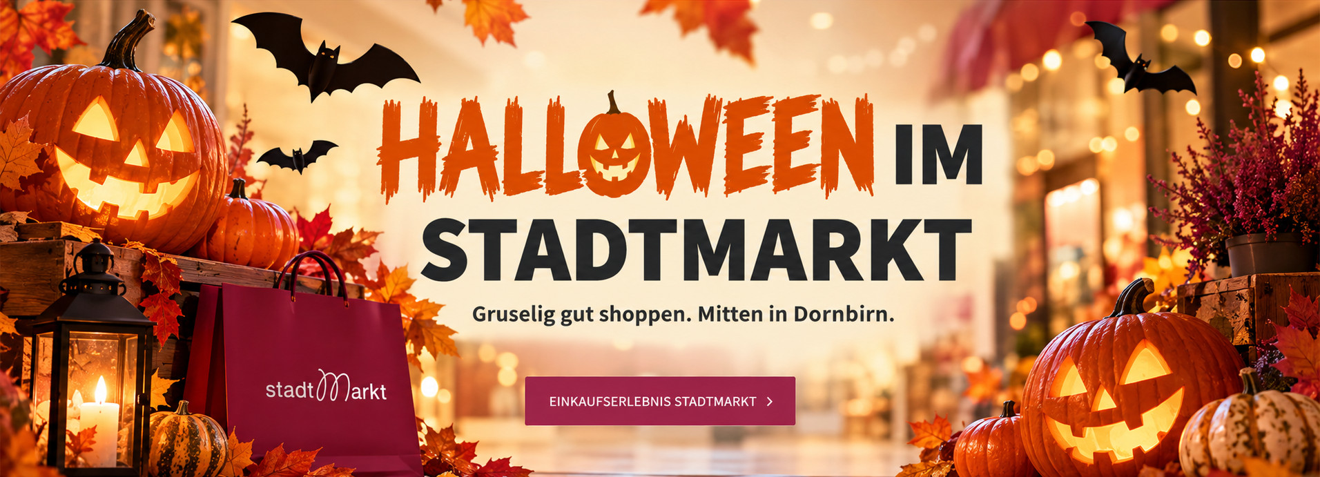 Halloween im Stadtmarkt Dornbirn – gruselig gut shoppen